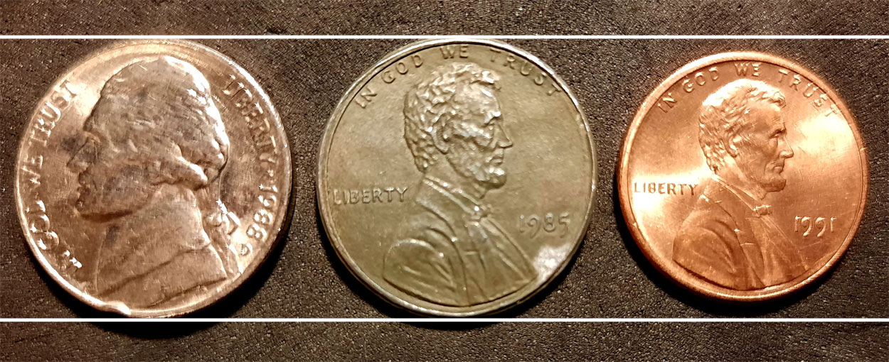 Nickel-Sized-1985-Lincoln-Cent---Novelty-Coin?
